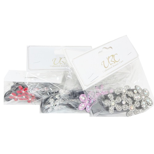 Hair Clip W-Flower Asst Clrs-wholesale Hair Clip W-Flower Asst Clrs-wholesale