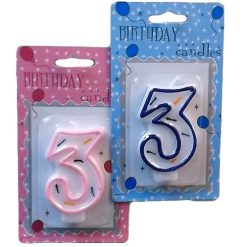 Numeric Birthday Candle #3-wholesale