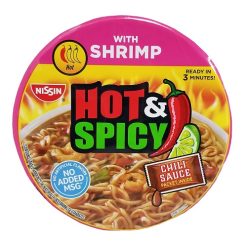 Nissin Bowl 3.27oz Hot & Spicy Shrimp Fl-wholesale
