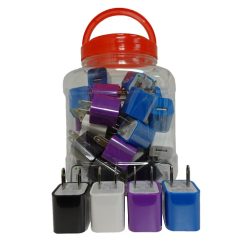USB Car Charger In Jar Asst Clrs-wholesale
