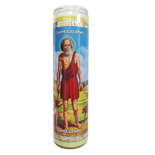 Candle 8in San Lazaro Yellow-wholesale Candle 8in San Lazaro Yellow-wholesale