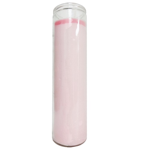 Candle 8in Novena Pink-wholesale