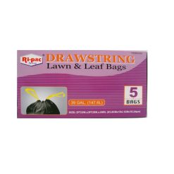 Ri-Pac Drawstring Lawn-Leag Bag 5ct 39gl-wholesale