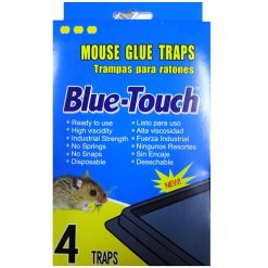 Blue-Touch Mouse Glue Traps 4pk-wholesale