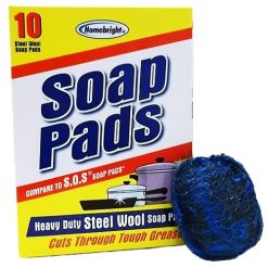 H.B Steel Wool Soap Pads 10pk-wholesale