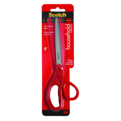 Scotch Scissors 8in Red Handle-wholesale