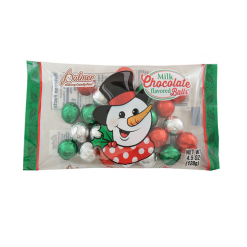 X-Mas Milk Chocolate Balls 4.5oz Asst Cl-wholesale