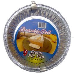D. Foil Deep Pie Pan 3pk-wholesale
