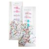 Hair Metal Snaps 6pc W-Bow Asst Clrs-wholesale