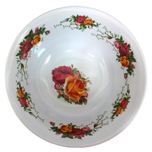 Melamine Bowl 8in Rose Design-wholesale