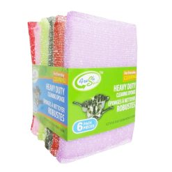 Fresh Start Cleaning Sponge 6pk Asst Clr-wholesale