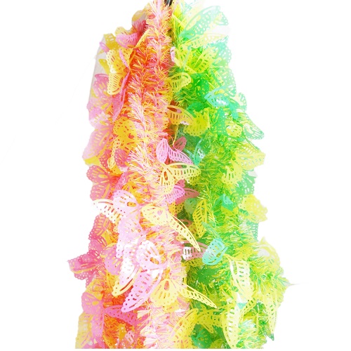 Easter Garland Tinsel 9ft Butterfly Asst-wholesale Easter Garland Tinsel 9ft Butterfly Asst-wholesale