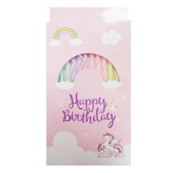 Birthday Candles 12ct W-Stand Asst Clrs-wholesale