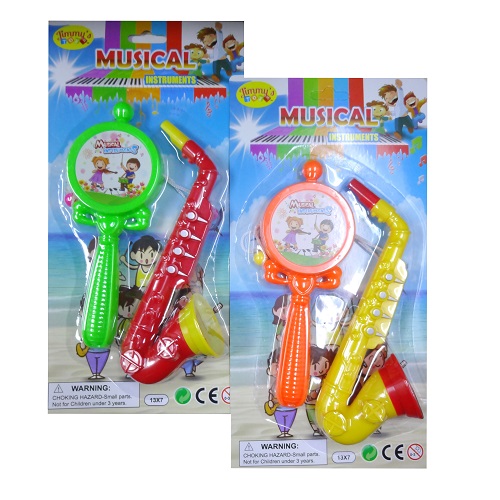 Toy Musical Instruments 2pc In Blister C-wholesale