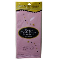 Table Cover 54 X 108in Light Pink Plasti-wholesale