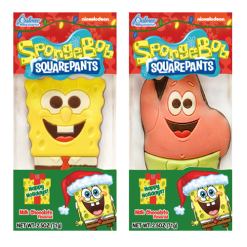 X-Mas Sponge Bob Chocolate 2.5oz Asst-wholesale