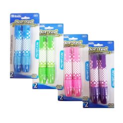 Eraser Retractable Stick 2pk Asst Clrs-wholesale