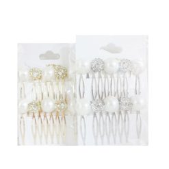 Hair Comb Clip Metal 2pk Asst-wholesale