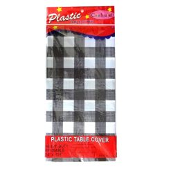 Table Cover 54 X 108in Checkrd Black-Wht-wholesale