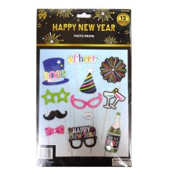 Happy New Years Photo Props 12pc-wholesale