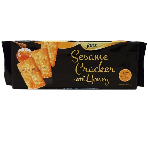 Jans Sesame Crackers W-Honey 5.6oz-wholesale