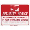 Sign SECURITY NOTICE 12 X 16in-wholesale Sign SECURITY NOTICE 12 X 16in-wholesale