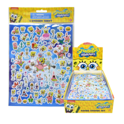 Sponge Bob 3D Stickers 1 Sheet-wholesale