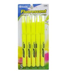 Highlighters 5pk Yellow-wholesale