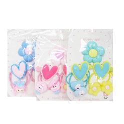 Hair Elastic Ties Set 3pc Asst-wholesale