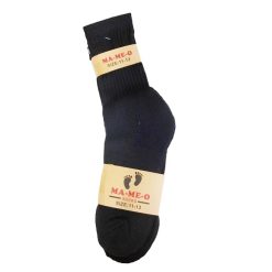 Men Crew Socks 4pk 11-13 Black-wholesale