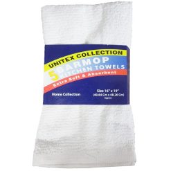 Bar Mop Towels 5pk 16X19 White-wholesale