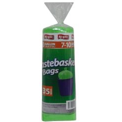 Ri-Pac Wastebasket Bags 7-10gl 35ct-wholesale