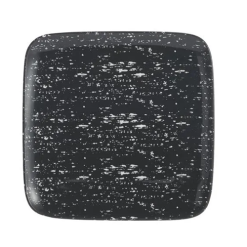 Dinner Plate Square 9.4in Black Marble-wholesale