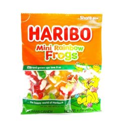 Haribo Gummies 4oz Mini Rainbow Frogs-wholesale