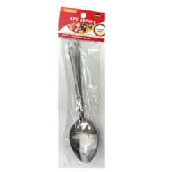 Spoons 6pc Stainless Steel W-Design-wholesale