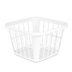 Sterilite Laundry Basket 1.25 Bushel Wht-wholesale