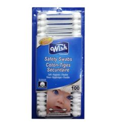 Wish Cotton Swabs 100ct Safety-wholesale