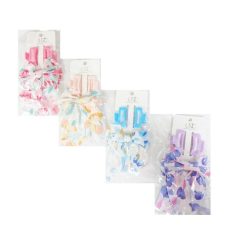 Hair Clips W-Bow Set 3pk Asst Clrs-wholesale