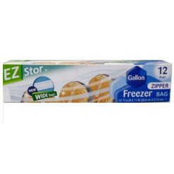 EZ Stor Freezer Bags 12ct 1 Gl Zipper-wholesale