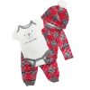 Baby Cardigan Set 4pc 0-3 Red-wholesale