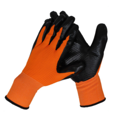 Work Gloves Nylon Black Orange-wholesale