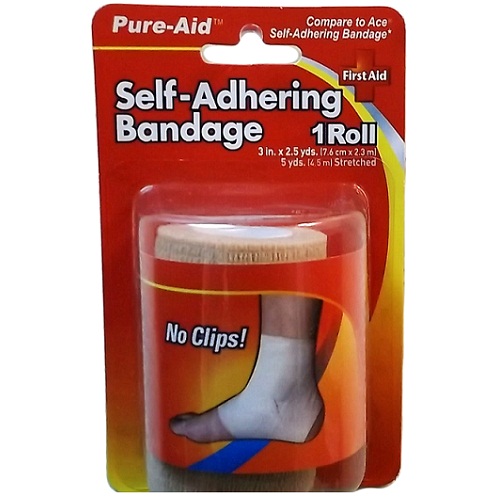 Pure-Aid Sel-Adhering Bandage 3in X 2.5-wholesale Pure-Aid Sel-Adhering Bandage 3in X 2.5-wholesale