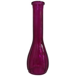 Vase Glass Bud Fuschia-wholesale