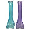 Vase Glass Bud Square Asst Clrs-wholesale