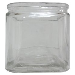 Vase Glass Cube Clear-wholesale