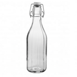 Glass Bottle W-Metal Clasp 1000ml-wholesale