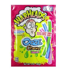Warheads Sour Ooze Chewz Ropes 3oz-wholesale