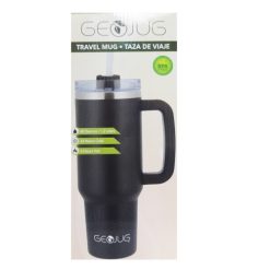 GeoJug Insulated Travel Mug 40oz Black-wholesale