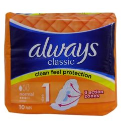 Always Classic Maxi Pads 10ct Normal-wholesale