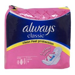 Always Classic Maxi Pads 9ct-wholesale